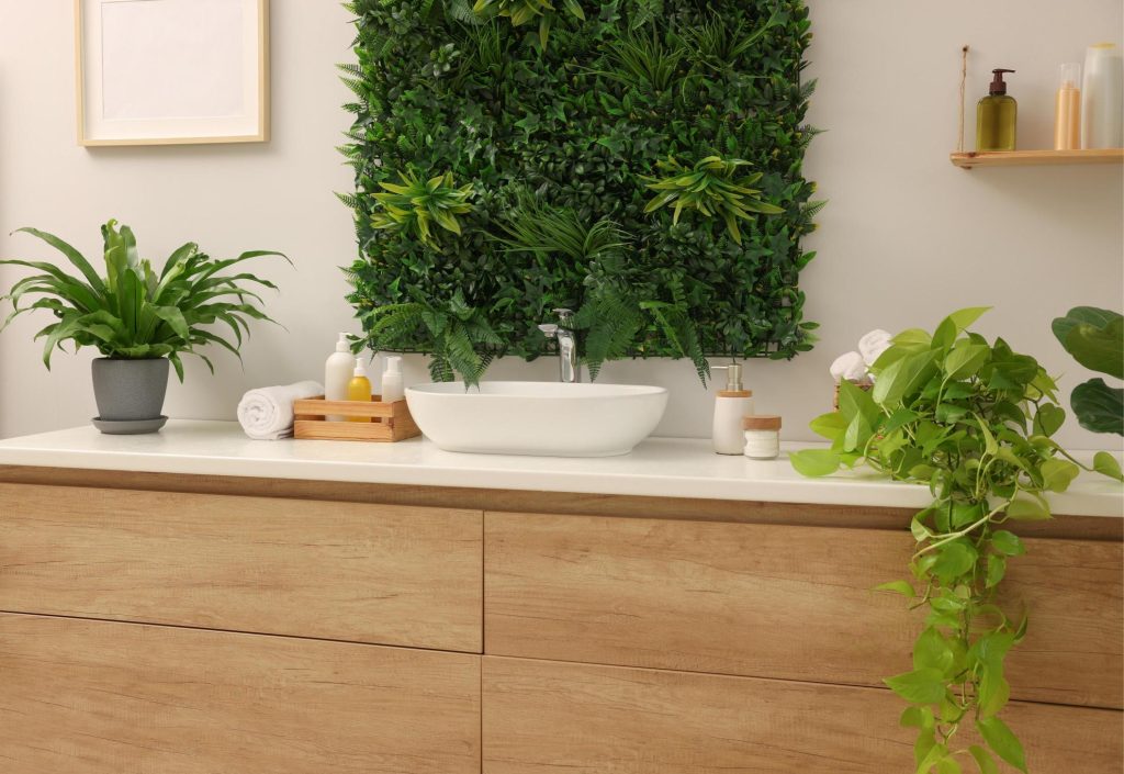 Eco friendly sustainable bathroom vanity